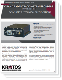 C-Band Radar Tracking Transponders